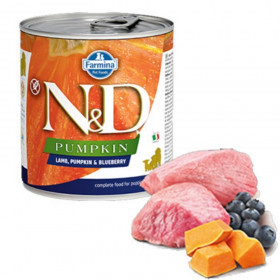 Консерва за кучета N&D DOG Puppy LAMB PUMPKIN&BLUEBERRY - за малки кученца с агне,тиква и боровинки 